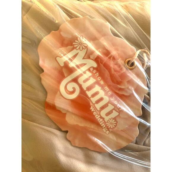 Show Me Your Mumu Zurich Knot Gown in Vintage Rose Stretch Crepe XS NWT - Picture 5 of 7